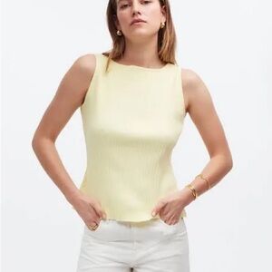 Madewell Ribbed Boatneck Tank
